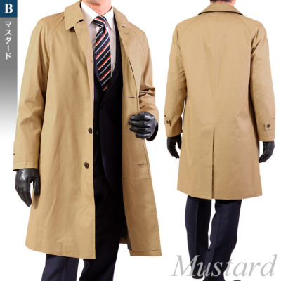 ステンカラー ロングコート ライナー着脱式 ビジネスコート スプリングコート メンズ ステンカラーコート 紳士服通販 メンズスーツkokubo