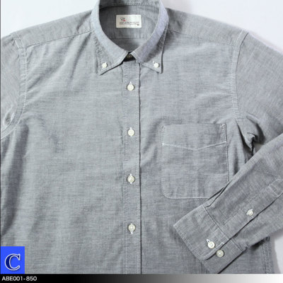 大きいサイズ Canterbury Wood 長袖カジュアルシャツ ボタンダウン 無地 メンズ 3l 4l 5l トップス 紳士服通販 メンズスーツkokubo