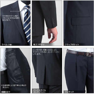 メンズ大きいサイズスーツ 秋冬2つボタン洗えるスペアパンツ付スラックス濃紺KE8 大きいサイズ 秋冬2つボタン2パンツスーツ KE体 ウエスト115cm-130cm
