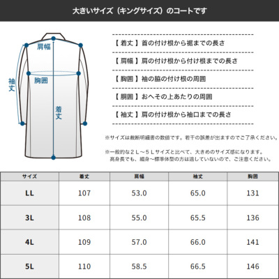 大きいサイズ チェスターロングコート メンズ カシミヤ混紡/ロング