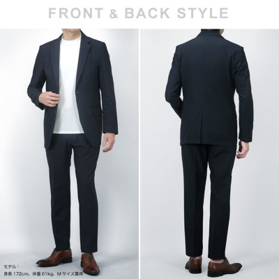 メンズ　スーツ　セットアップ　春用　背抜き　AB7 濃紺　未使用品　スリムモデル J.PRESS セットアップ 「J.PRESS BASIC」JAPAN CRAFT CLOTH