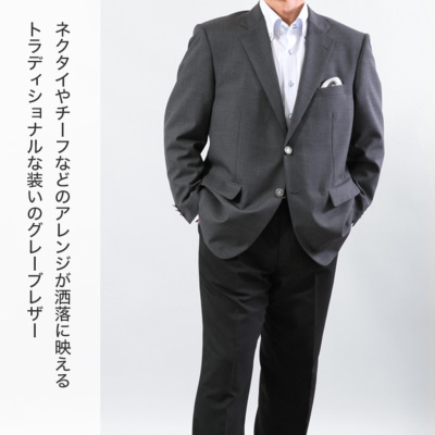 大きいサイズ 春夏秋 グレーブレザー シングル 2つボタン 2L 3L 4L 5L