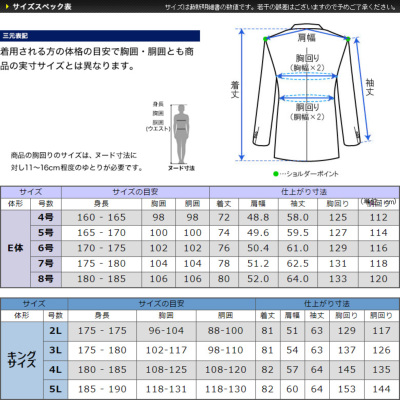 大きいサイズ 紺ブレザー 春夏秋 ダブル4つボタン1ツ掛け ネイビージャケット E4・E6・E7・3L 送料無料 キングサイズ ビジネス・大きいサイズ  紳士服通販 メンズスーツ KOKUBO BIZ