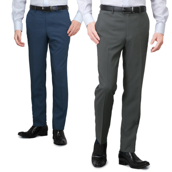 裾上げ済み COOL MAX (クールマックス）スラックス スリム メンズ