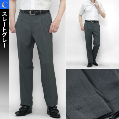 美品・希少】LEMAIRE ツータックスラックス ブルーグレー 48